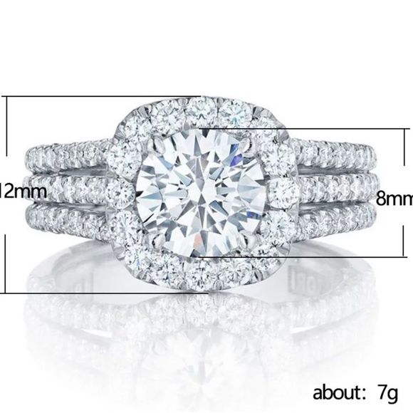 ✨💍 Gorgeous 925 Sterling Silver Triple Band Ring - Picture 5 of 5